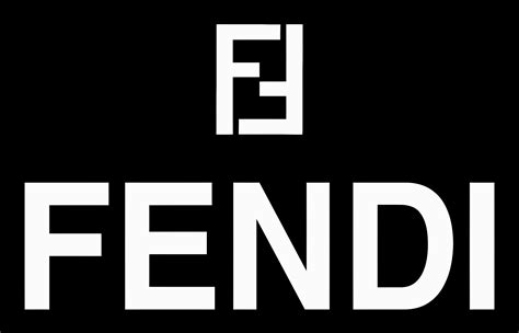 fendi white logo|Fendi logo print.